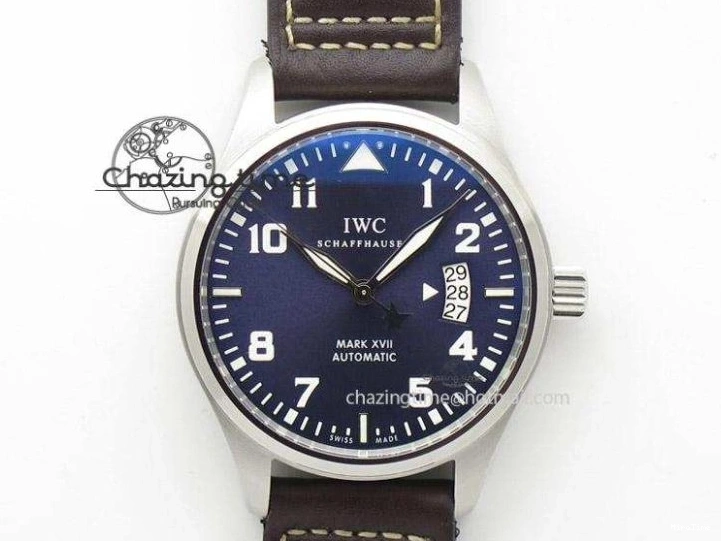 MIROTIME 0409 Mark XVIII Le Petit Prince IW327004 SS Mk Maker Best Edition Blue Dial On Brown Leather Strap A TimelessDesign 7296